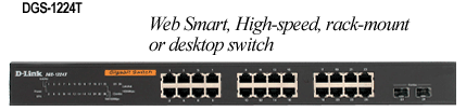 D-Link Web Smart 24-Port 10/100/1000+2 Combo SFP Switch image