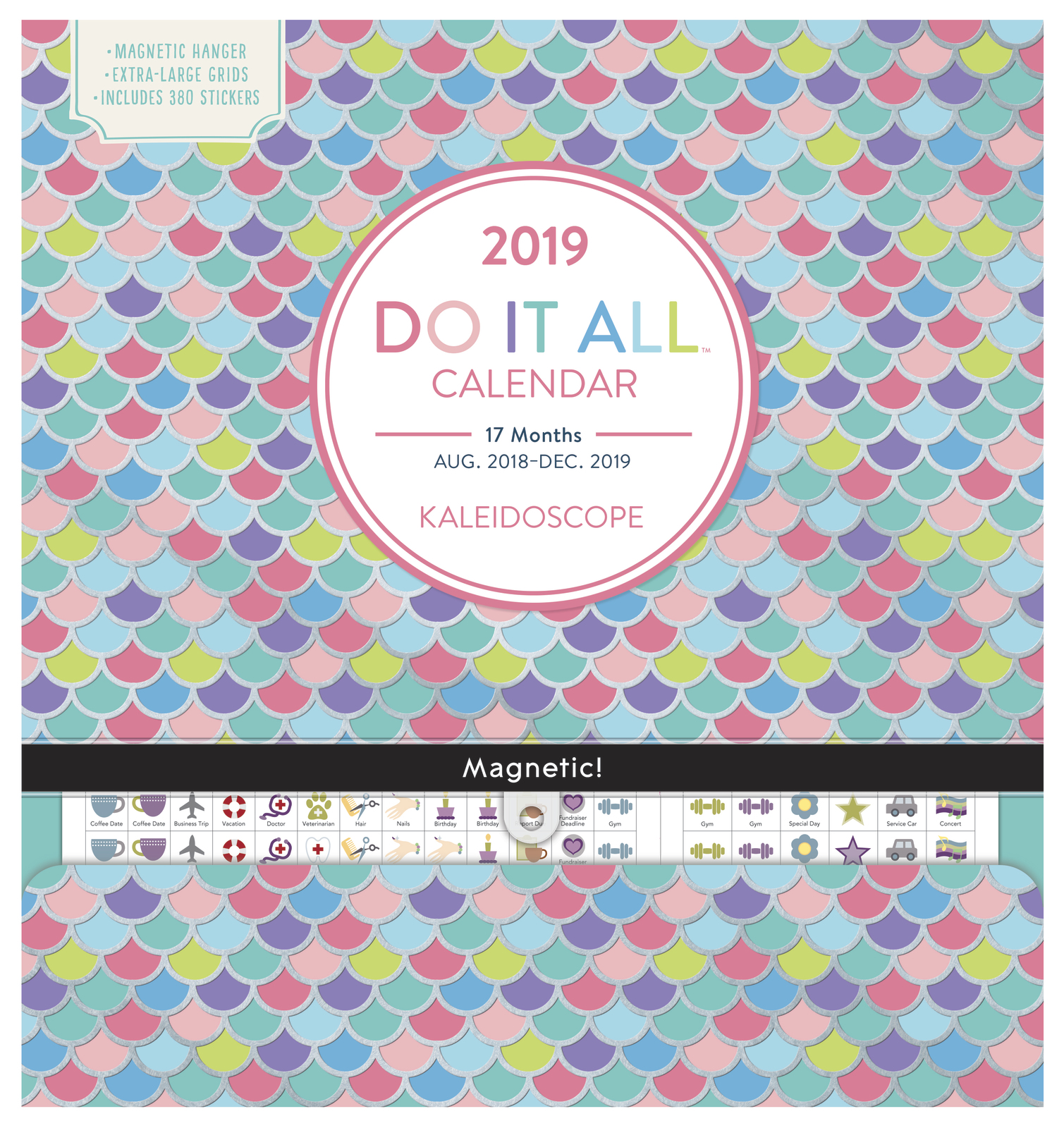 Do It All: Kaleidoscope 17 Month 2019 Wall Calendar image