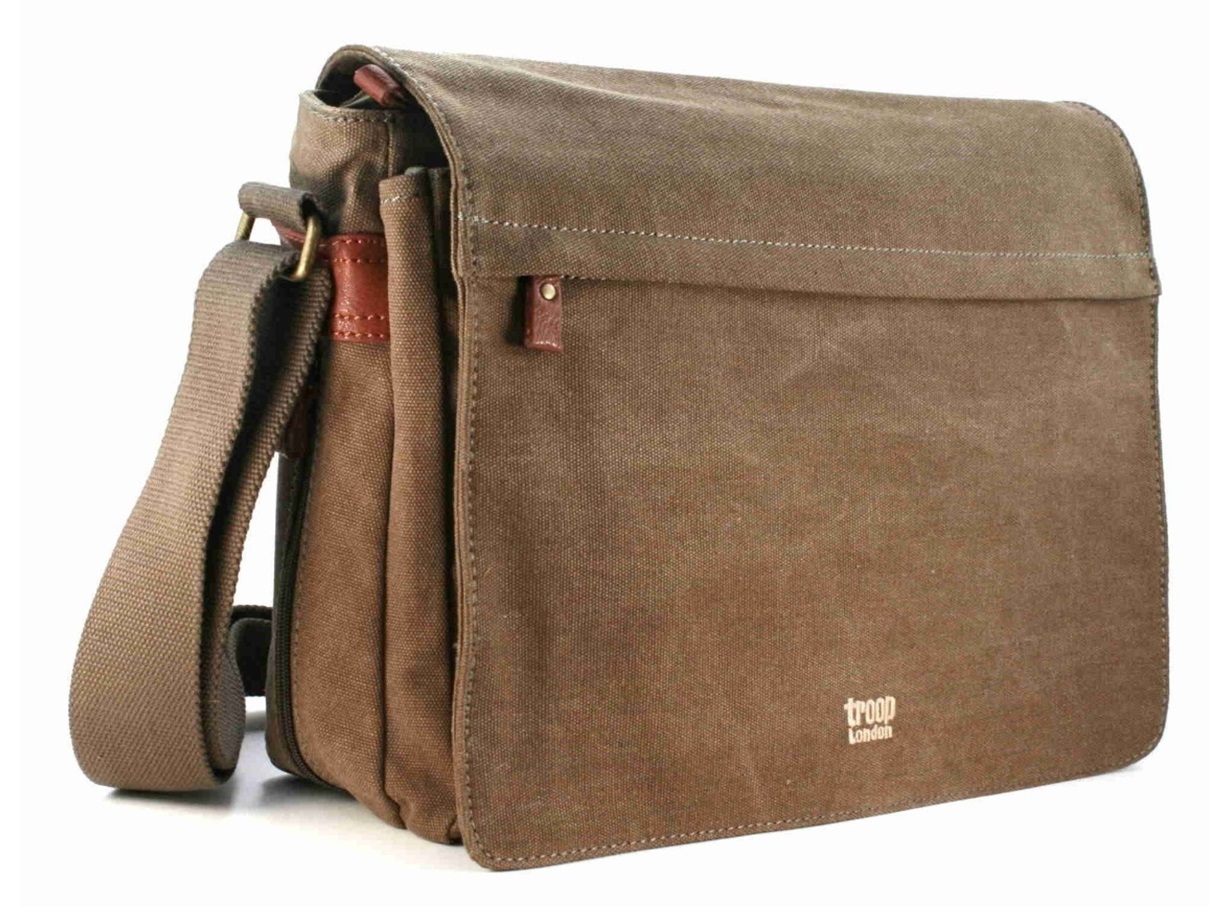 Troop London: Classic Flap-Front Messenger Large - Brown image