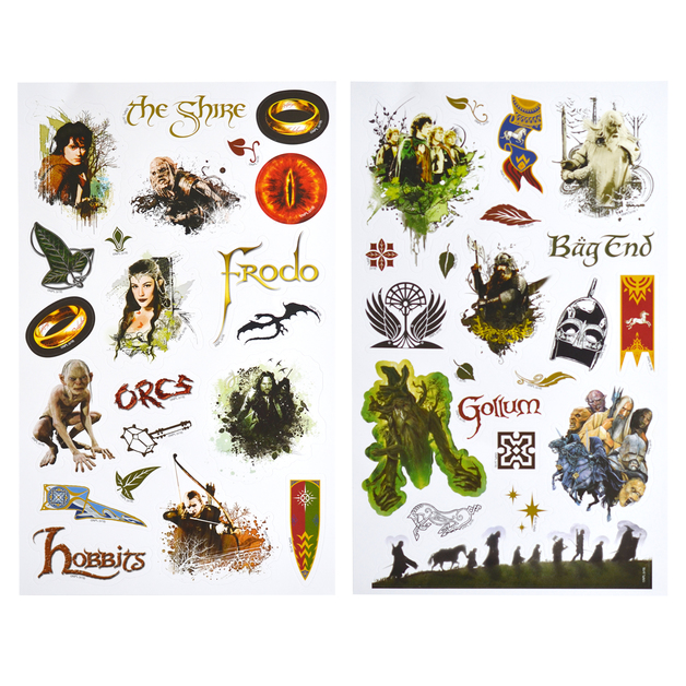 Buy Lord of the Rings Character Sticker Pack (2 Sheets) at Mighty Ape NZ