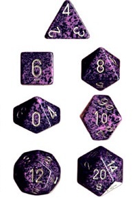 Chessex - Polyhedral Dice Set - Hurricane Speckled image