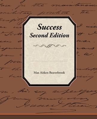 Success - Second Edition by Max Aitken Beaverbrook, Bar image