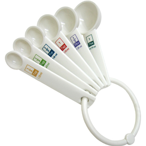 Plastic Measuring Spoons - Set of 6 image