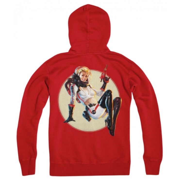 Fallout Nuka Cola Pin-Up Zip-Up Hoodie (Large)