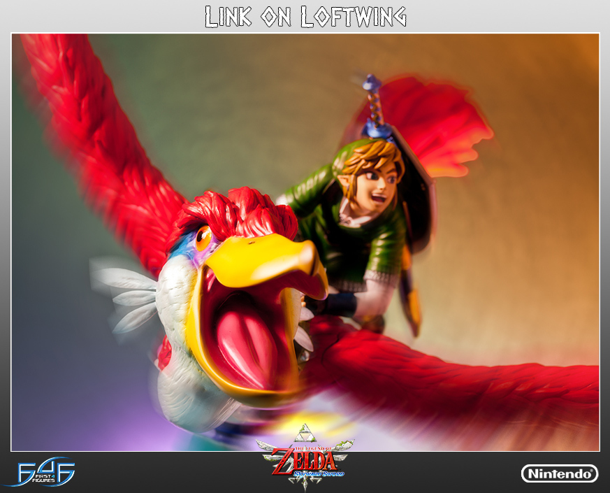 Zelda Link on Loftwing Statue