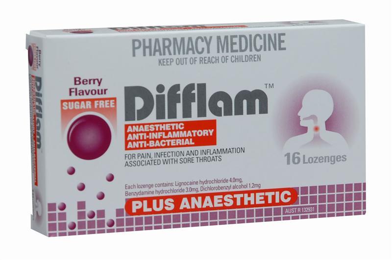 Difflam Plus Anaesthetic Lozenges - Berry (16's) image