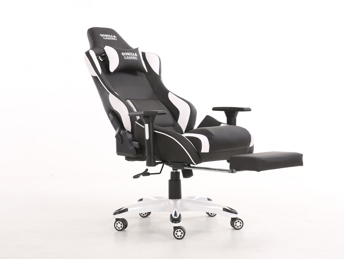 Gorilla Gaming Prime Ape Chair - White & Black for image