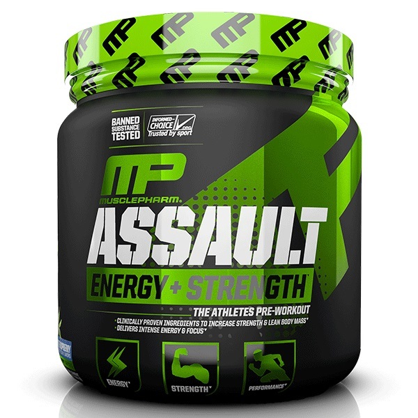 MusclePharm Assault Pre-Workout - Blue Raspberry (30 Servings) image