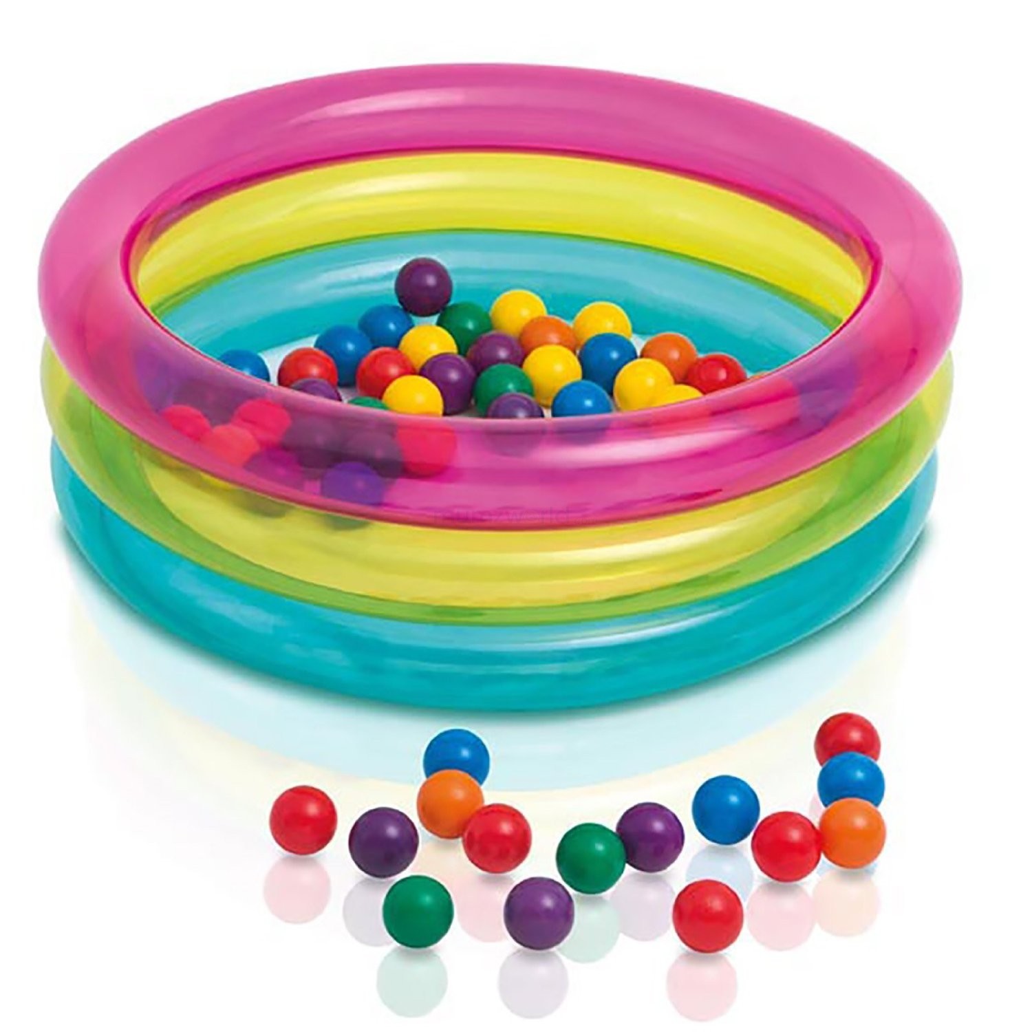 Classic 3-ring baby ball pit image