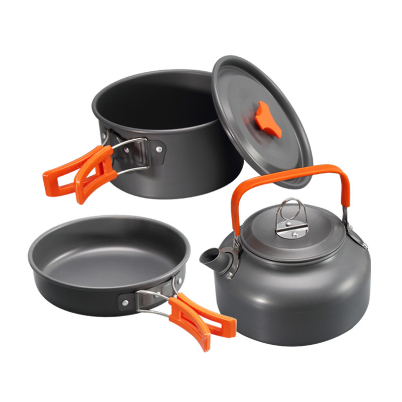 Outdoor Camping Aluminum Alloy Cook Set - 3 Piece image