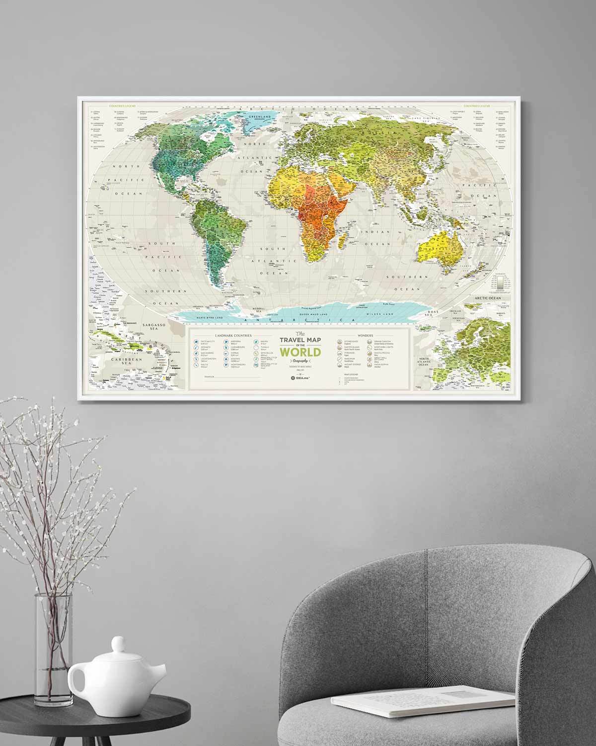 Scratch-off maps Travel Map Geography World image