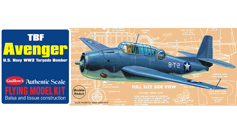 TBF Avenger 1/30 Balsa Model Kit image