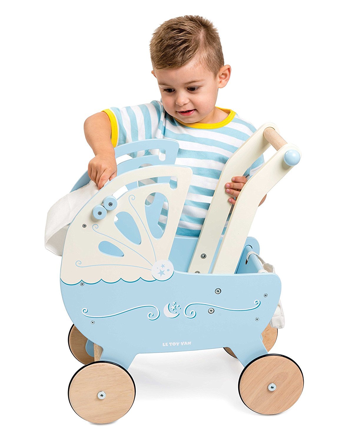 Le Toy Van: Moonlight Pram - Blue image