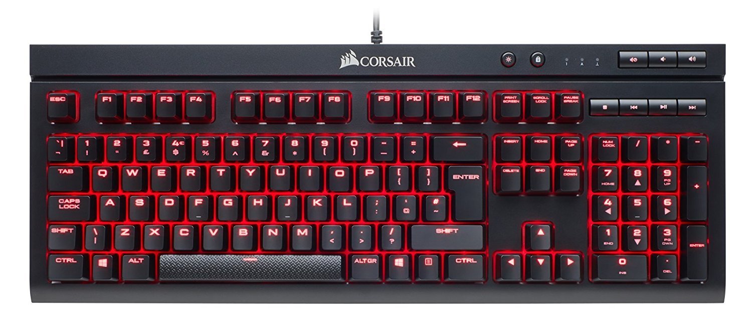 Corsair K68 Mechanical Gaming Keyboard (Cherry MX Red) for PC Games image