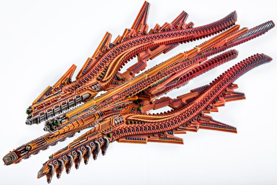 Dropfleet Commander: Shaltari Battlecruiser - Ruby/Sapphire image