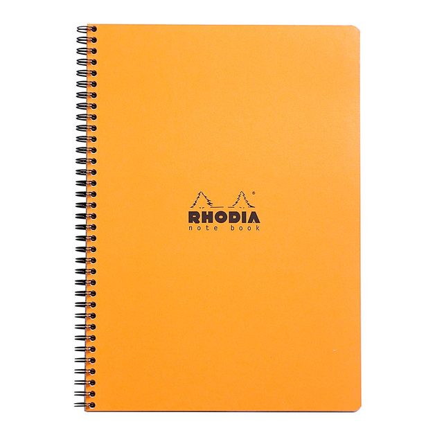 Buy Rhodia Classic Notebook Spiral A4+ Lined Orange at Mighty Ape NZ