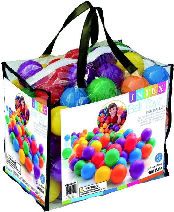Intex: Fun Ballz - Large Plastic Ball Set (100 piece) image