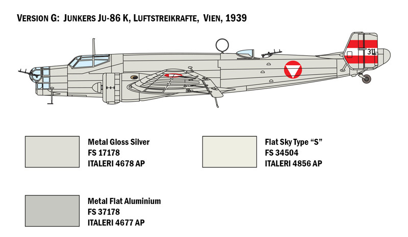 Italeri 1/72 JU-86 E-1/E-2 - Model Kit