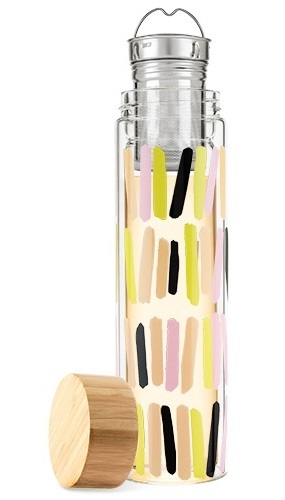 Pinky Up: Blair Glass Travel Infuser Mug - Sprinkles image