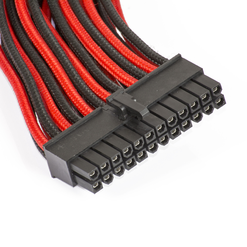 Phanteks 24Pin Motherboard Extension Cable (Black and Red) at Mighty