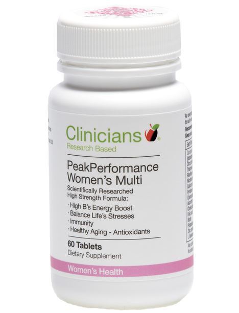 Clinicians: Peak Performance Women’s Multi Vitamin (60 Tablets)