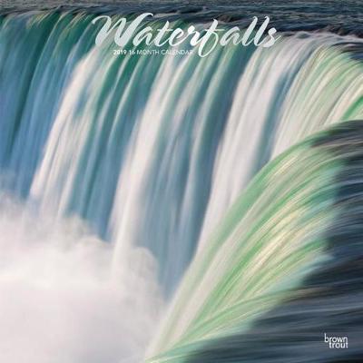 Waterfalls 2019 Square Wall Calendar by Inc Browntrout Publishers image