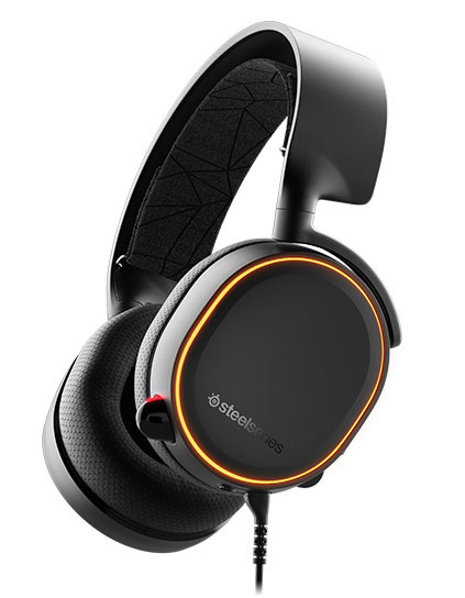 SteelSeries Arctis 5 Wired Gaming Headset (Black, 2019 Edition) on PC