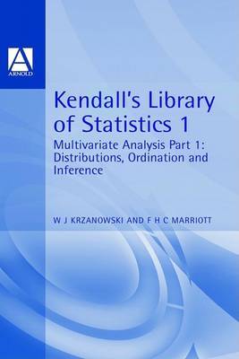 Multivariate Analysis: v. 1: Distributions, Ordination and Inference by Wojtek J. Krzanowski image