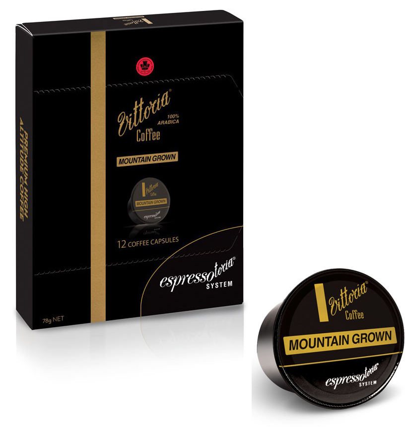 Vittoria Coffee Capsule 6 Pack Bundle with Free Capsule Machine at