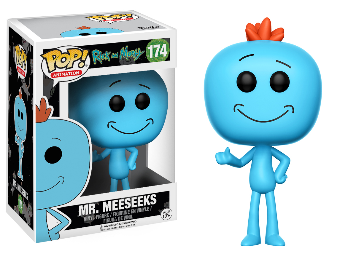 Rick & Morty – Mr. Meeseeks Pop! Vinyl Figure (with a chance for a Chase version!) image