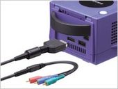 GameCube Component Video Cable on GameCube