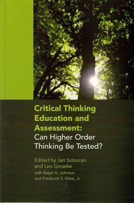 Critical Thinking Education and Assessment by Jan Sobocan image