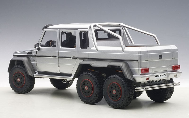 AUTOart: 1/18 Mercedes Benz G63 AMG 6x6 (Silver) - Diecast Model image
