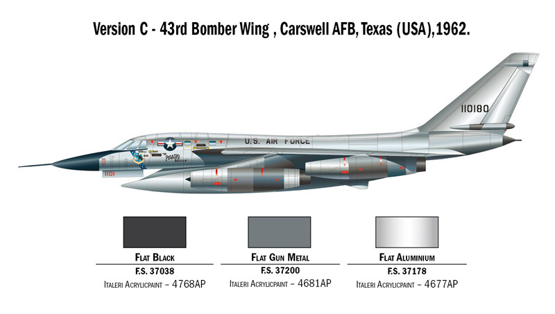 Italeri 1/72 B-58 Hustler - Model Kit image