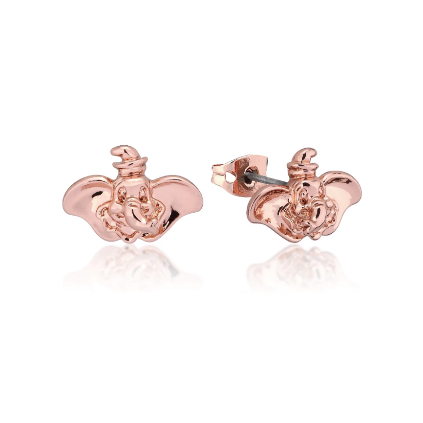 Couture Kingdom: Disney Dumbo Stud Earrings - Rose Gold image