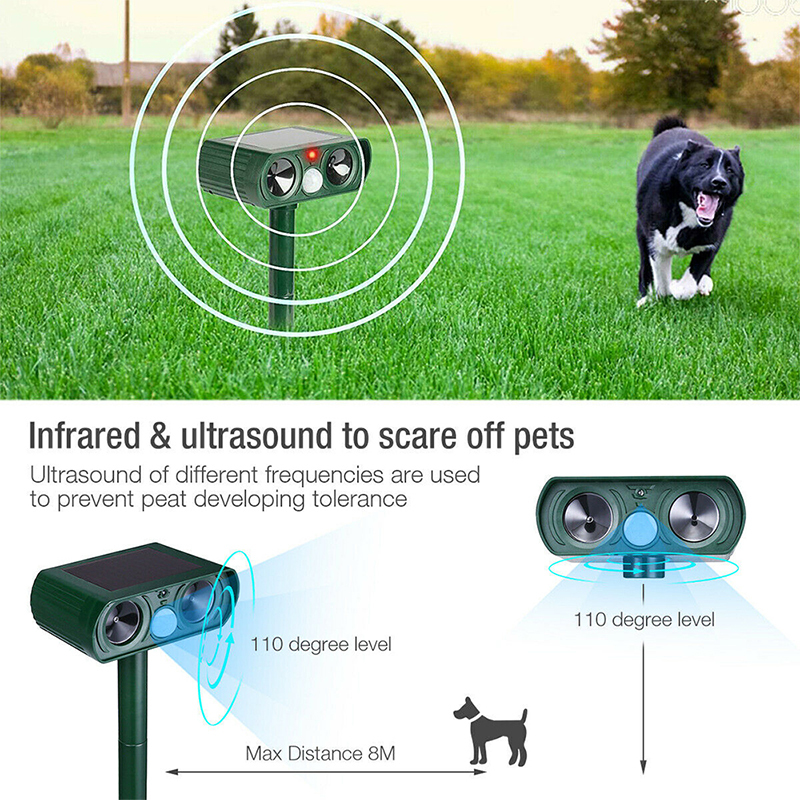Buy Ultrasonic Solar Powered Animal Repeller at Mighty Ape NZ