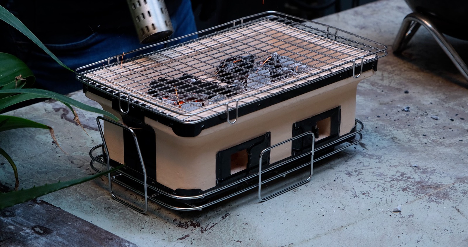 Buy Charmate Ceramic Hibachi Grill with Starter + BONUSES Black