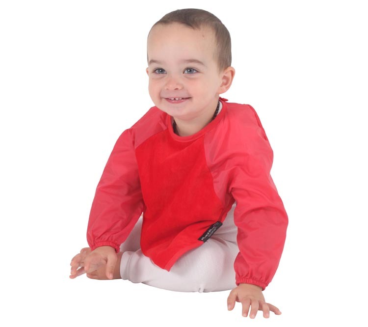 Mum 2 Mum Sleeved Wonder Bib (18-36 Months) - Red image