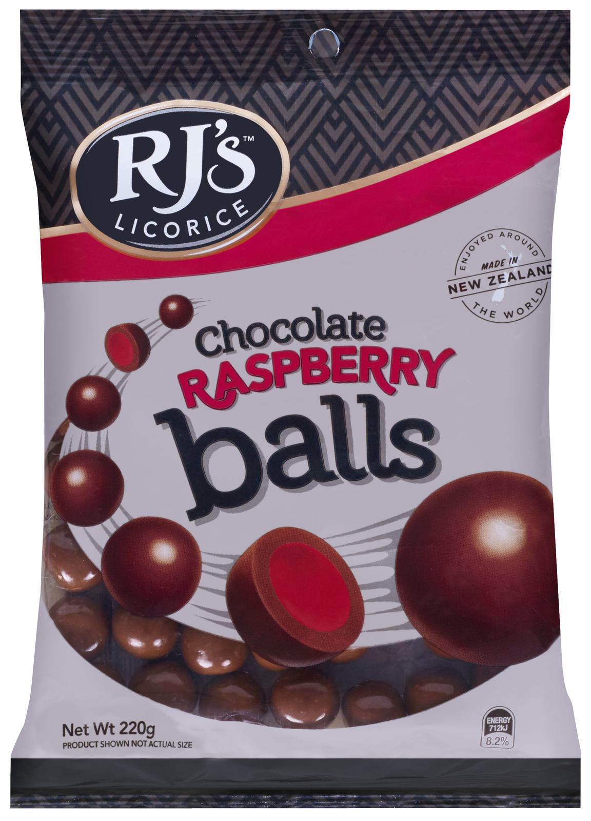 RJ's Chocolate Raspberry Balls (220g) at Mighty Ape NZ