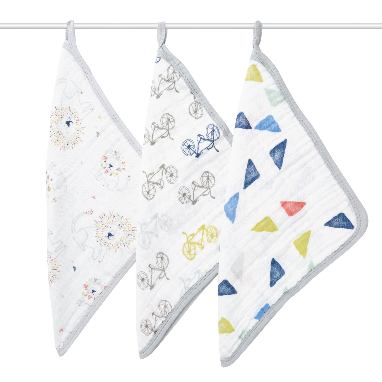 Aden + Anais: Washcloths - Leader of the Pack (3 Pack) image