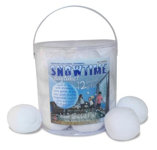 snowtime anytime indoor snowballs