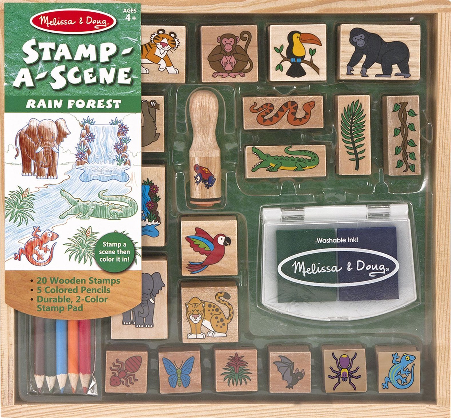 Melissa & Doug: Stamp-a-Scene Rain Forest image