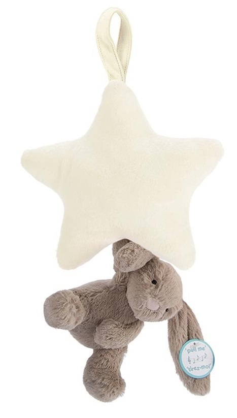 Jellycat: Bashful Beige Star - Musical Pull Plush image