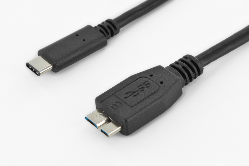 Ednet USB 3.1 Type-C (M) to micro USB Type B (M) Connection Cable (1m) image