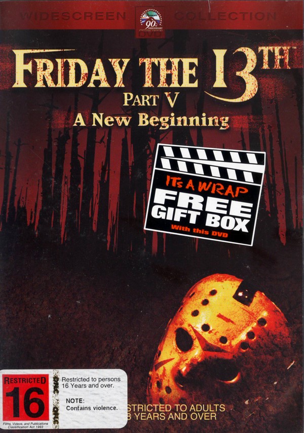 Friday The 13th Part 5 - A New Beginning (New Packaging) on DVD image