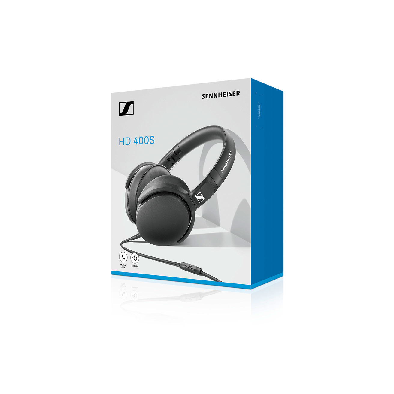 Sennheiser HD 400S Wired Over-Ear Headphones with Mic - Black image