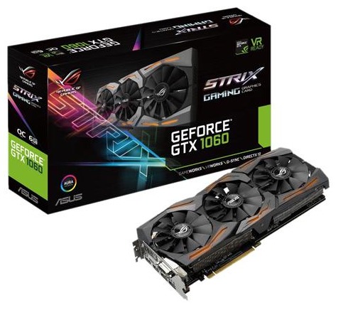 ASUS GeForce GTX 1060 Strix 6GB Graphics Card image