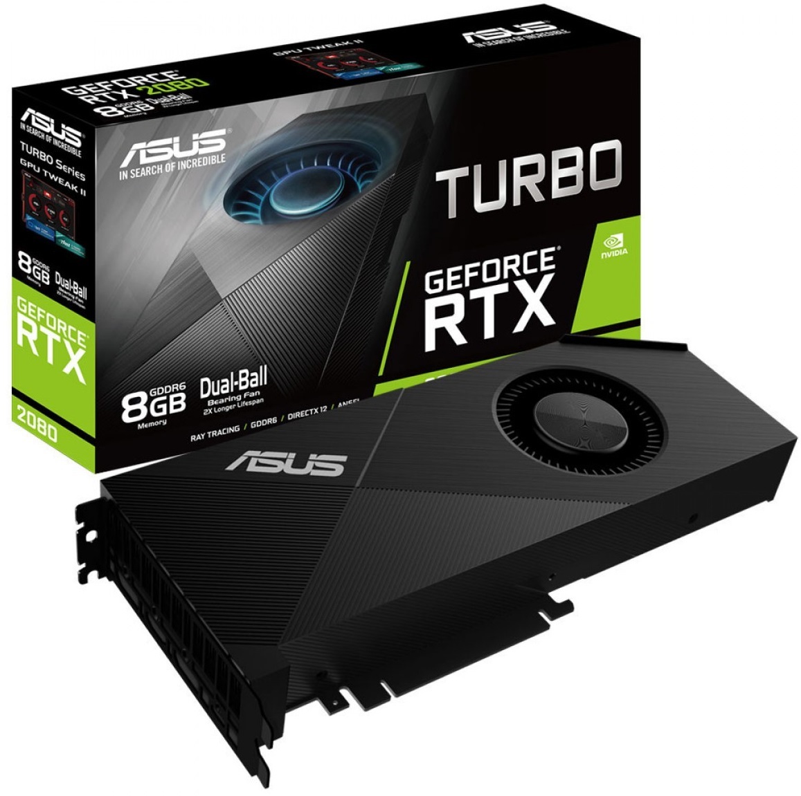 ASUS GeForce RTX 2080 8GB Turbo Graphics Card image