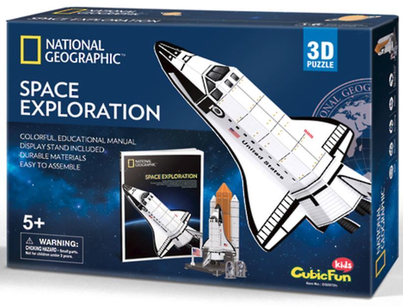 National Geographic: Space Shuttle Discovery - 65 Piece 3D Puzzle image