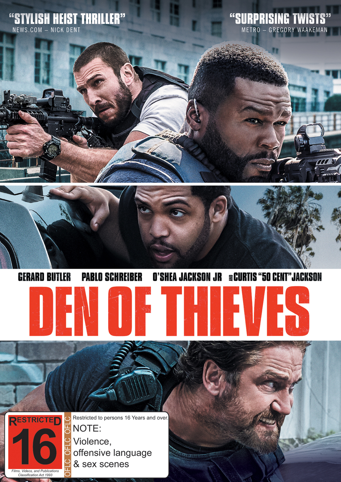 Den of Thieves on DVD image